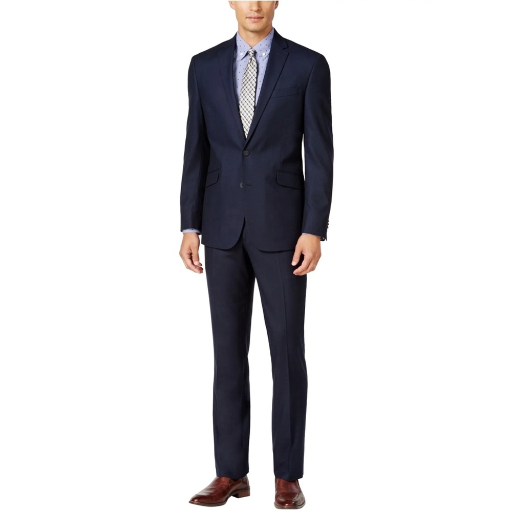 Kenneth Cole Reaction Blue Suit (Blazer and Pants) NWT, 44R x 40W x 32L